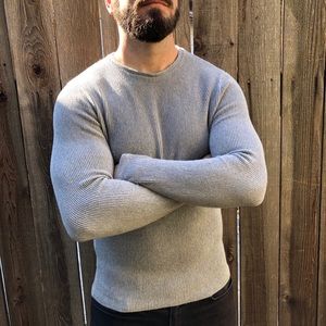 Zara Ribbed Long Sleeve T-Shirt